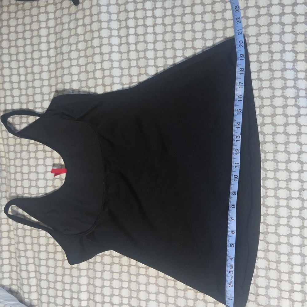 Spanx Slimplicity Black Open Chest Black Shapewear Tank Size 1X